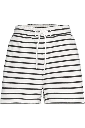 Pieces® Pcchilli Summer Shorts Stripe Ub Noos Bc Bottoms Shorts Sweat Shorts White