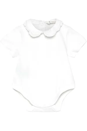 MANGO Short Sleeve Bodysuit Bodies Short-sleeved White