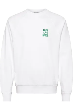 J Lindeberg Callan Printed Crew Tops Sweat-shirts & Hoodies Sweat-shirts White