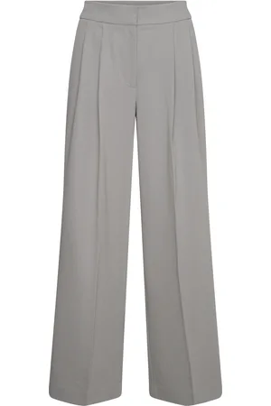2nd Day 2Nd Miles - Daily Sleek Bottoms Trousers Wide Leg Grey