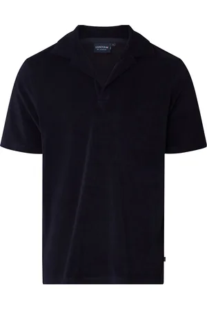 Lexington Raphael Organic Cotton Terry Polo Shirt Tops Polos Short-sleeved Navy