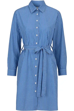 Newhouse Erica Preppy Stripe Shirtdress Polvipituinen Mekko Blue