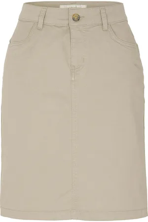 Newhouse Chino Skirt Lyhyt Hame Beige
