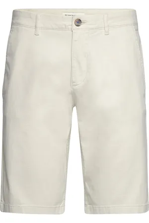 TOM TAILOR Slim Chino Shorts Bottoms Shorts Chinos Shorts Cream