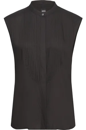 HUGO BOSS Betarni1 Tops Blouses Sleeveless Black