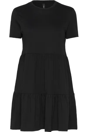 ONLY Onlmay Life S/S Peplum Dress Box Jrs Polvipituinen Mekko Black