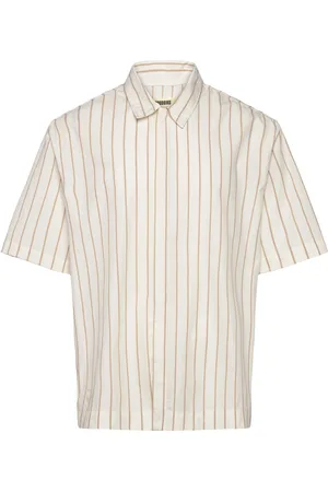 Woodbird Wbwang Poplin Shirt Designers Shirts Short-sleeved White