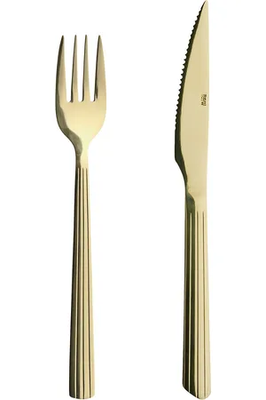 aida Raw Steakset 8 Pcs Set Giftbox Home Tableware Cutlery Cutlery Set Gold