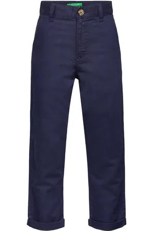 Benetton Trousers Bottoms Chinos Navy