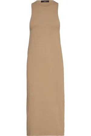 Max Mara Astoria Designers Maxi Dress Beige