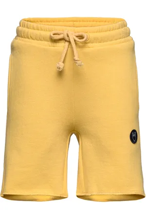 Knowledge Cotton Apparal Sweat Shorts - Gots/Vegan Bottoms Shorts Yellow