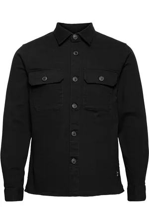 Gabba Topper Ls Shirt Tops Overshirts Black