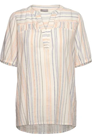 FRANSA Frnadu Bl 1 Tops Blouses Short-sleeved Orange