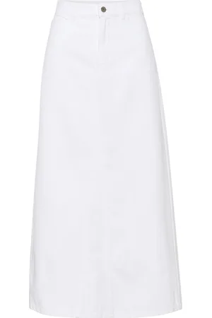 Gestuz Milygz Hw Long Skirt Polvipituinen Hame White