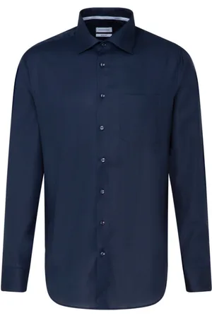 Seidensticker Business Kent Patch3 Tops Shirts Business Navy