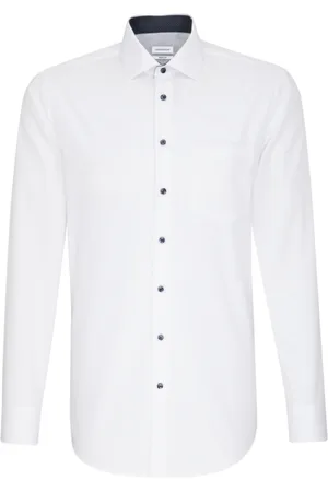 Seidensticker Cityhemden 1/1 Arm Tops Shirts Business White