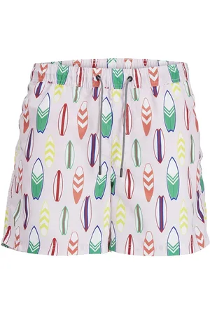 JACK & JONES Jpstfiji Jjswim Aop Ss24 Ly Sn Uimashortsit Pink Jack & J S