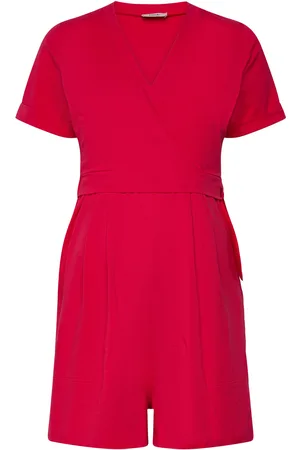 Boob Amelia Playsuit Bottoms Jumpsuits Red