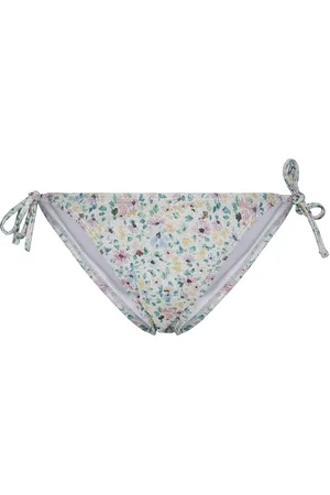 Pieces® Pcasine Shine Bikini Tie Brief Sww Swimwear Bikinis Bikini Bottoms Side-tie Bikinis Cream