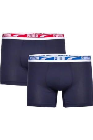 PUMA Men Everyday Multi Logo Boxers 2P Bokserit Navy