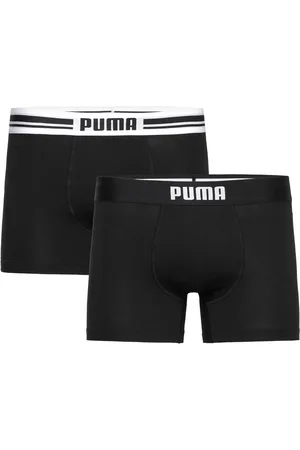 PUMA Men Everyday Placed Logo Boxers 2P Bokserit Black