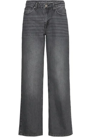 My Essential Wardrobe 35 The Louis 139 High Wide Bottoms Jeans Wide Grey
