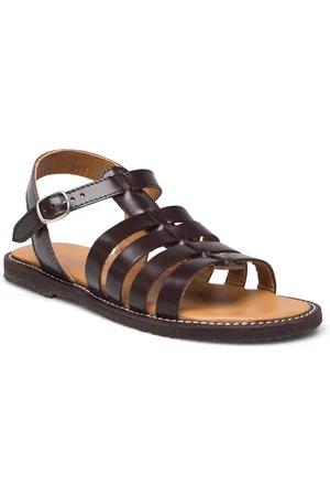 ANGULUS Sandals - Flat - Open Toe - Op Shoes Summer Shoes Sandals Brown