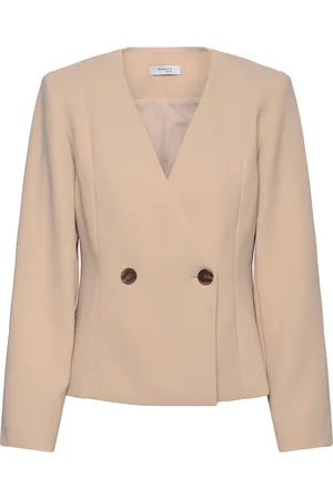 Marville Road Aragon Blazer Blazers Double Breasted Blazers Beige