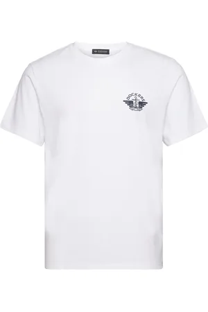 Dockers Graphic Tee Graphic Tops T-shirts Short-sleeved White