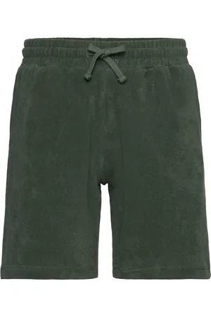Revolution Terry Shorts Bottoms Shorts Casual Green