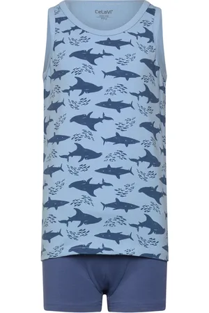 CeLaVi Underwear Set - W. Boy Print Alusvaatesetti Blue