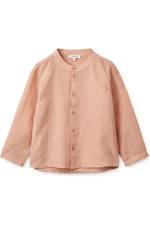 Liewood Austin Linen Shirt Tops Shirts Long-sleeved Shirts Orange