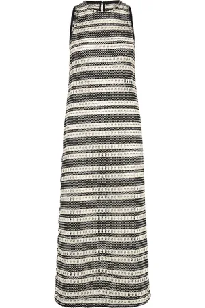 Object Objarthine S/L Straight Ankel Dress 132 Maksimekko Juhlamekko Black