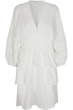 Second Female Mallani Dress Polvipituinen Mekko White