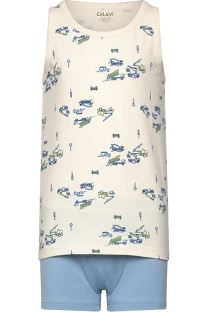 CeLaVi Underwear Set - W. Boy Print Alusvaatesetti Blue