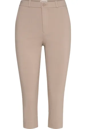 Freequent Fqsolvej-Ca Bottoms Trousers Culottes Beige