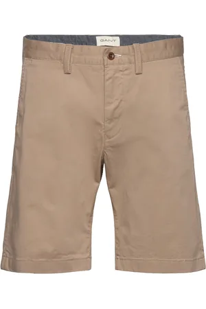 GANT Slim Twill Shorts Bottoms Shorts Chinos Shorts Beige