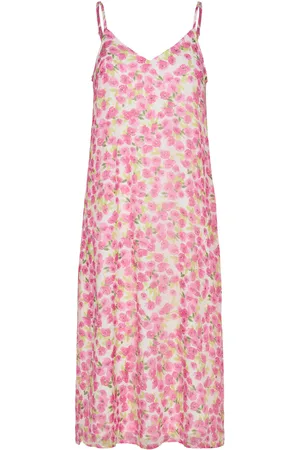 VERO MODA Vmsmilla Singlet Calf Dress Wvn Ga Lyhyt Mekko Pink