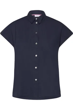 Numph Nugia Sleeveless Shirt Tops Shirts Short-sleeved Blue