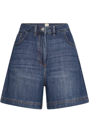 French Connection Finley Denim Short Bottoms Shorts Denim Shorts Blue