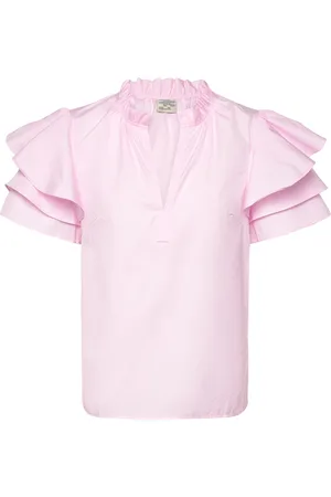 Baum und Pferdgarten Madina Tops Blouses Short-sleeved Pink
