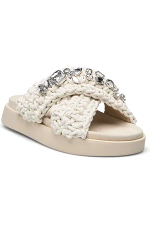 INUIKII Woven St S Matalapohjaiset Sandaalit Cream