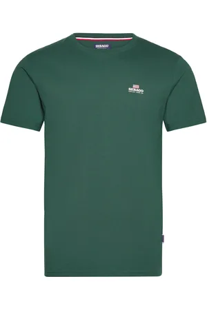 SEBAGO Noah Logo Tee Tops T-shirts Short-sleeved Green
