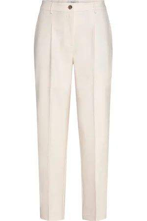 Dante 6 D6Heston Straight Crop Pants Bottoms Trousers Straight Leg Cream
