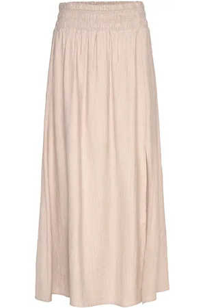 Dante 6 D6Arja Long Skirt Pitkä Hame Beige