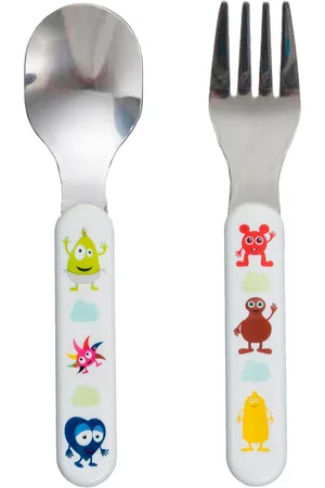 Babblarna Cutlery, Fork & Spoon Home Meal Time Cutlery Multi/patterned