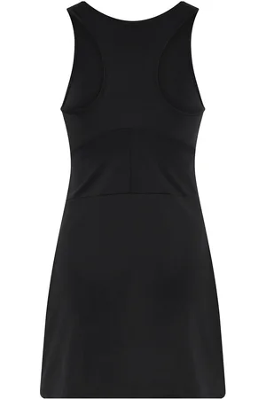 GIRLFRIEND COLLECTIVE Dylan Tank Dress, Zip Front Lyhyt Mekko Black