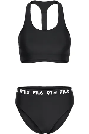 Fila Sorano Racer Back Bikini Sport Women Women Sports Clothes Sport Swimwear Sport Bikinis Black