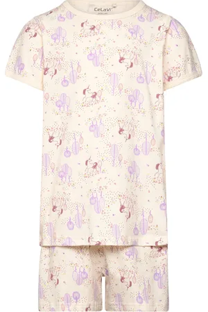 CeLaVi Pyjamas Ss W. Aop Pyjamasetti Pyjama Multi/patterned