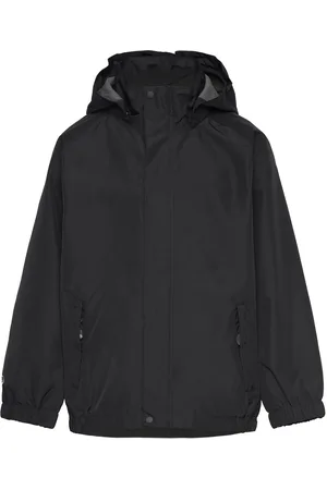 Color Kids Shell Jacket Outerwear Rainwear Jackets Black